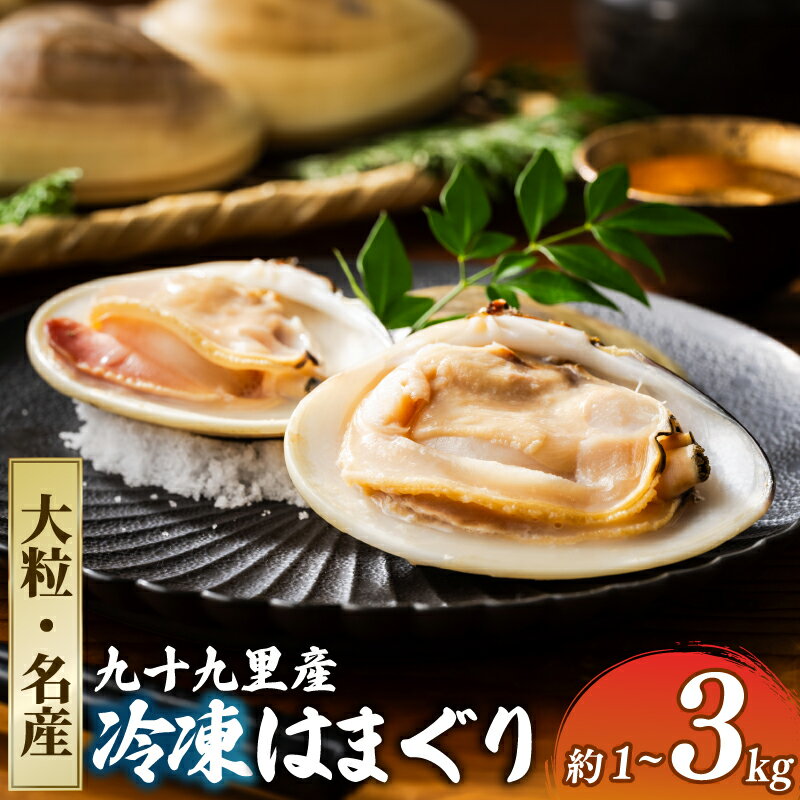 【ふるさと納税】 冷凍 はまぐり 蛤 選べる 大粒 / 名産 1kg ~ 3kg 砂抜き 済み 冷凍はまぐり 貝 魚介 海鮮 手軽 おかず グルメ kai hamaguri 九十九里 千葉 千葉県 旭市 旭 飯岡ヤマイチ水産-大納屋-