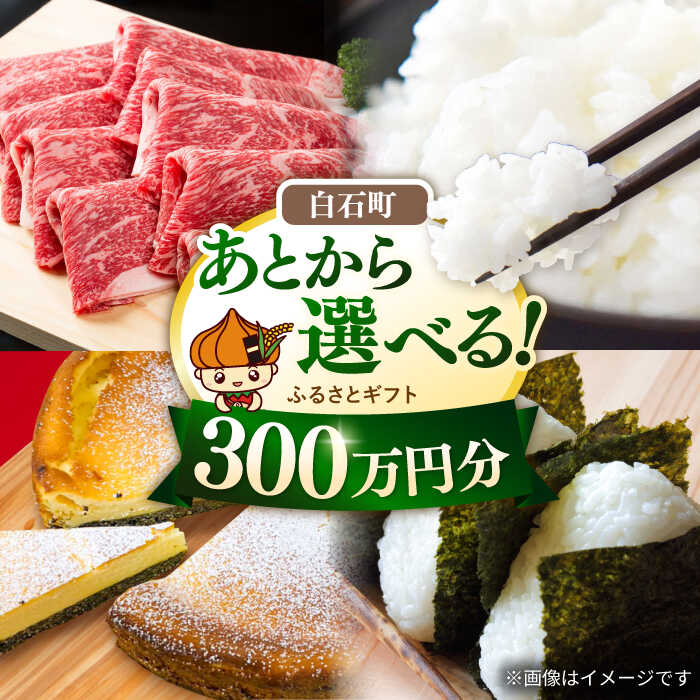 【ふるさと納税】【あとから選べる】佐賀県白石町ふるさとギフト 300万円分 / あとから寄附 あとからギフト あとからセレクト 選べる寄付 選べるギフト 寄附 後から ふるさと納税 300万円 300万 佐賀県 白石町 [IZY022]