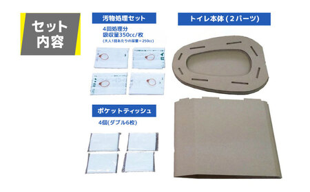 【災害時の感染症にも強い】 簡易トイレセット