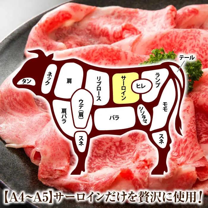【全3回定期便】【厳選部位】【A4~A5】長崎和牛サーロインしゃぶしゃぶすき焼き用　500g【株式会社 MEAT PLUS】[QBS081]