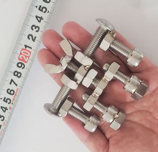 ブロックみたいなねじ玩具 M10ネジー1号 ／ 大河内 ロボット 知育 おもちゃ 工具不要 ステンレス ネジ ボルト ナット 玩具 三重県 度会町