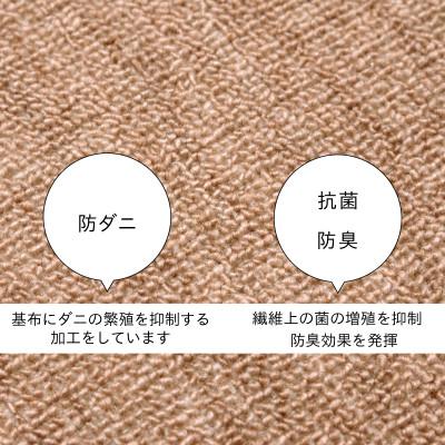 ふるさと納税 和泉市 防ダニ カーペット 6畳 日本製 抗菌防臭 ノースポール 江戸間 261×352cm ベージュ |  | 02