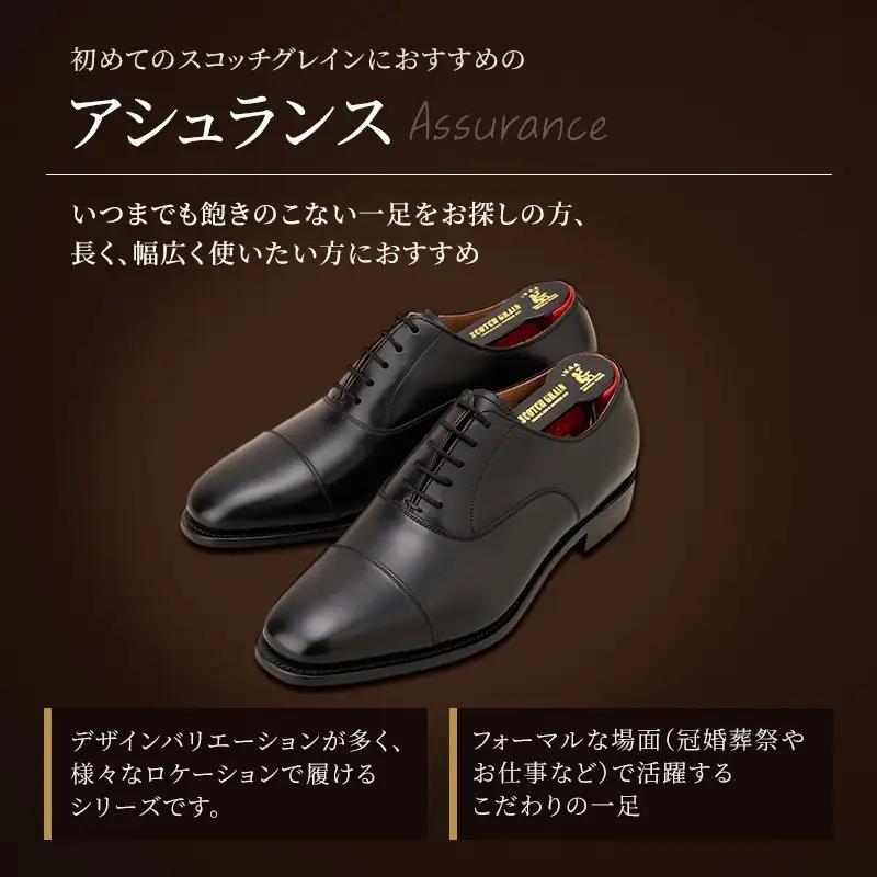 スコッチグレイン ビジネスシューズ メンズ アシュランス 3526 ストレートチップ 革靴 本革 日本製 EEE 送料無料 ギフト 27.0cm