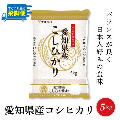 ふるさと納税 碧南市 愛知県産コシヒカリ 5Kg　安心安全なヤマトライス 米 白米 国産 精米 H074-657 | 