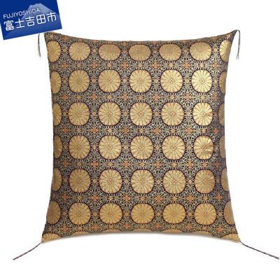ふるさと納税 富士吉田市 金襴仏壇用座布団　きく 八端判59×63cm 洗える座布団カバーと中綿ヌードのセット 日本製