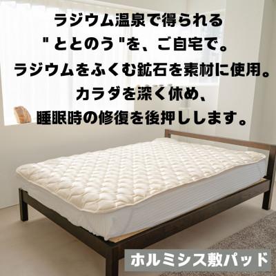 ふるさと納税 蒲郡市 ラジウム温泉の力を取り入れたホルミシス敷パッド(セミダブル)_【G0595】 |  | 01