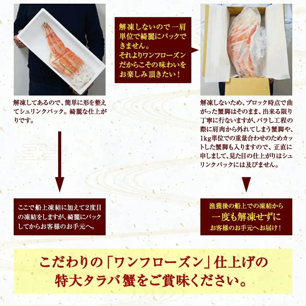 【1月発送】特大 タラバガニ 2kg