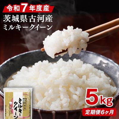 ふるさと納税 古河市 【定期便 6か月】令和7年産 古河市産ミルキークイーン 5kg | 米 こめ コメ _DP38