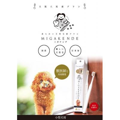 ふるさと納税 八尾市 <柔らかい天然毛歯ブラシ>ミガケンデ 3本セット(A159)