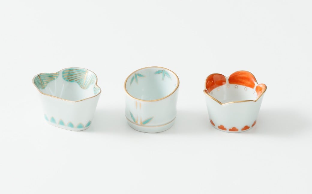 
                  【セット】【徳幸窯】有田焼／松竹梅小付　3点セット
                