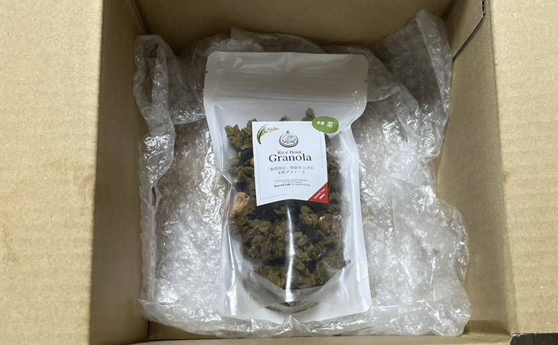 米粉の抹茶グラノーラ 120g グラノーラ シリアル 米粉 オートミール グルテンフリー 食物繊維 袋井市 静岡県