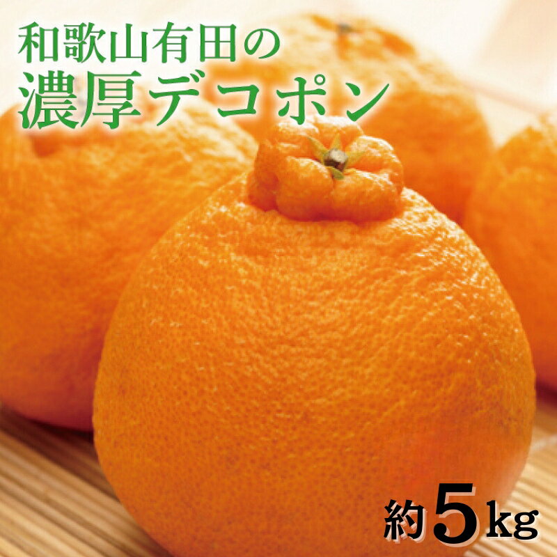 【ふるさと納税】【先行予約】 和歌山有田の濃厚 デコポン 約5kg ※2026年1月下旬～2026年3月下旬に順次発送予定 / 不知火 しらぬい みかん 濃厚 柑橘 果物 フルーツ 甘い 果汁たっぷり //dekopon