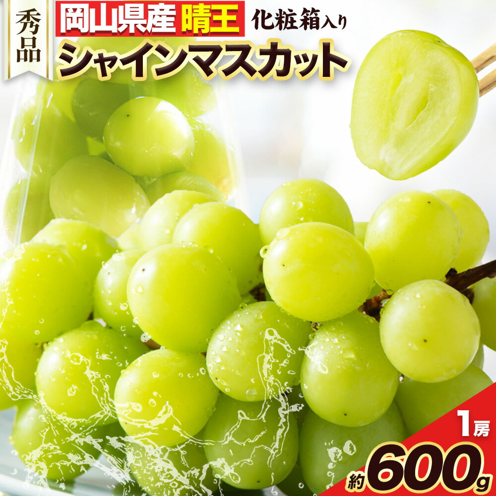 【ふるさと納税】【2025年 先行受付】シャインマスカット 秀品 600g 1房 有限会社土方商店《2025年8月中旬-10月下旬頃出荷》岡山県 備前市 岡山県産 ブドウ ぶどう 葡萄 フルーツ 果物 送料無料
