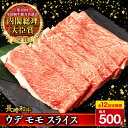 【ふるさと納税】【12回定期便】 ウデ モモ スライス 500g 長崎和牛 A4 ～ A5ランク しゃぶしゃぶ すき焼き / 牛肉 和牛 牛 霜降り 黒毛和牛 / 大村市 / 肉のふじた[ACAF012]