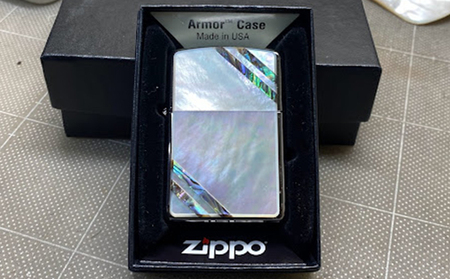貝貼り ZIPPO ライター シルバー ふるさと納税オリジナルデザイン アーマー ジッポー ジッポーライター アーマーケース ジッポ ギフト プレゼント 贈答 贈答用 贈答品 贈り物 お祝い シンプル