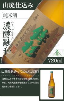 KJ-18　鉾杉 山廃仕込み 純米酒 720ml KJ-18 河武醸造 ふるさと納税 さけ 金賞 ゴールド 受賞 アルコール 15度 日本酒 清酒 酒 国産 伊勢の国 sake お取り寄せ 三重県 多