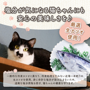猫用かつお節40袋 花けずり 指宿市産鰹節使用 はちわれ農園 IB126-002 キャットフード キャットフード