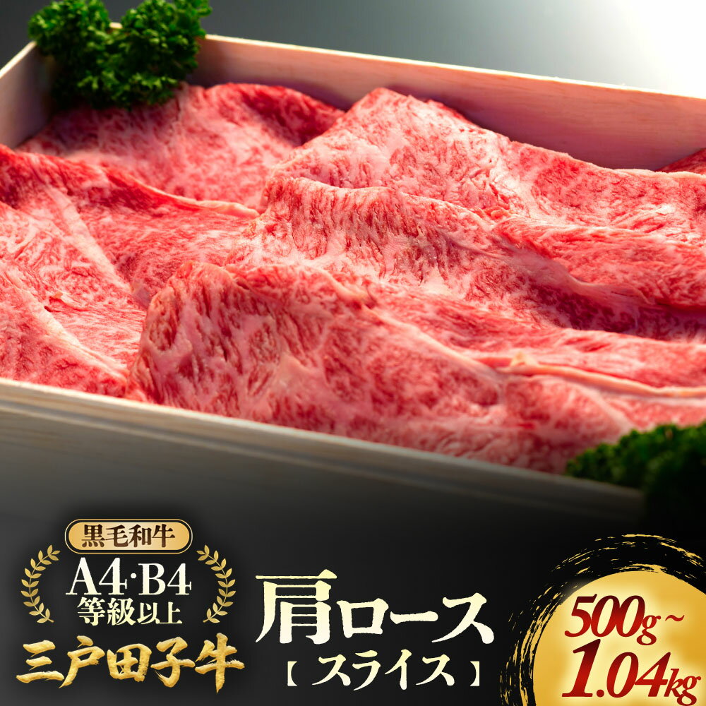【ふるさと納税】 「三戸田子牛」黒毛和牛 肩ロース スライス 化粧箱付 | ロース 高級 A4 A5 B4 B5 希少 希少部位 霜降り サシ 牛 肉 牛肉 お肉 和牛 国産 三戸田子牛 田子牛 送料無料 ふるさと納税
