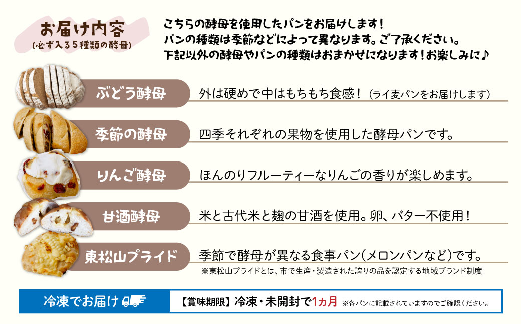 【数量限定】冷凍パン 自然酵母パン おまかせセット 8〜10個 | パン ぱん 冷凍 酵母パン 国産小麦 ライ麦パン 安心 安全 手作り リベイク 人気 簡単 大容量 おいしい 日持ち 果物 発酵 簡