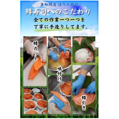 ふるさと納税 魚津市 【毎月定期便】【急速冷凍品】厚切り鱒寿司　1段×2個　全3回 |  | 01