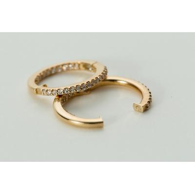 ふるさと納税 甲府市 【ジュエリーの街、山梨県甲府市】ダイア0.50ct K18ピアリング　E4356Y |  | 02