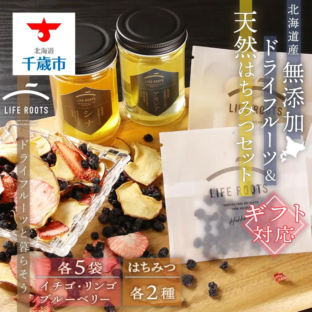 【ギフト用】《北海道産》無添加ドライフルーツ＆北海道産天然はちみつセット