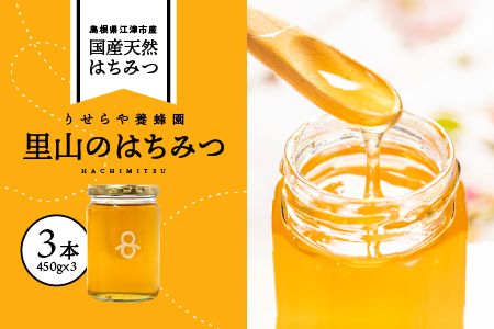 里山のはちみつ3本セット 国産はちみつ 天然はちみつ はちみつ はちみつ はちみつ はちみつ