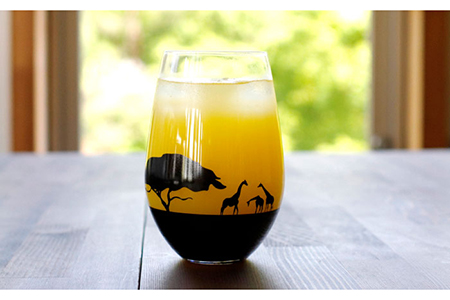 夕日を眺める グラス『キリン』【丸モ高木陶器】 [TBA156]