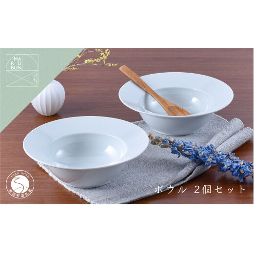 有田焼 ZEPHYR お洒落なパスタプレート 2個セット【まるぶんオリジナル】食器 器 うつわ 磁器 陶磁器 皿 プレート 鉢 中鉢 ボウル パスタ皿 2枚 セット ゼフィール シンプル ホワイト A