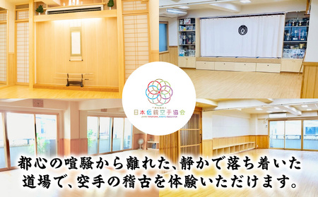 【JTK】日本伝統空手協会　グループレッスン 1回参加券 │ 東京 体験 空手
