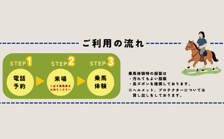 乗馬体験チケット1名様分（20分）初心者 [BIBL001] 乗馬