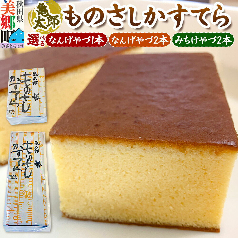 【ふるさと納税】カステラ「ものさしかすてら」【選べる内容量：なんげやづ1本・2本／みちけやづ2本】亀太郎 [かすてら ギフト]