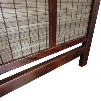 ふるさと納税 富田林市 土肥家具工芸の衝立 木簾折畳み150タイプ ブラウンxダークブラウン インテリア家具スクリーン |  | 03