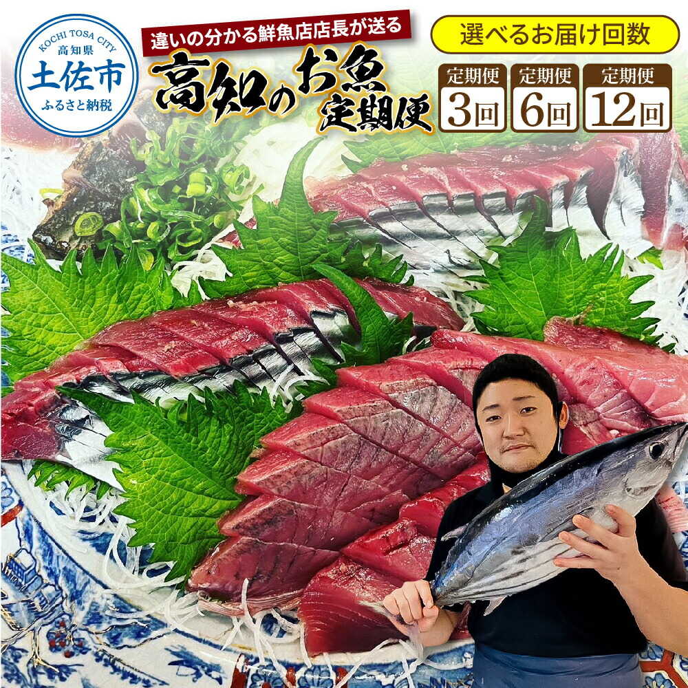 【ふるさと納税】【選べる定期便回数】違いの分かる鮮魚店店長が送る 高知のお魚定期便！ かつおのたたき 高知 藁焼き カツオ 鰹 キンメダイ マダイ ネギトロ 天然 アユ 刺身 3回定期便 6回定期便 12回定期便 高知県土佐市/さかなの森澤マル祐[BQAM009]