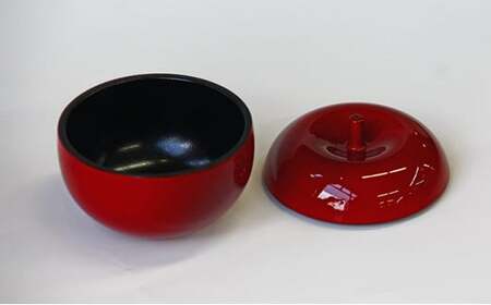 小物入「林檎（大）」 高岡漆器 インテリア アクセサリー入れ かわいい 民芸品 工芸品 雑貨 日用品  FAD-0007