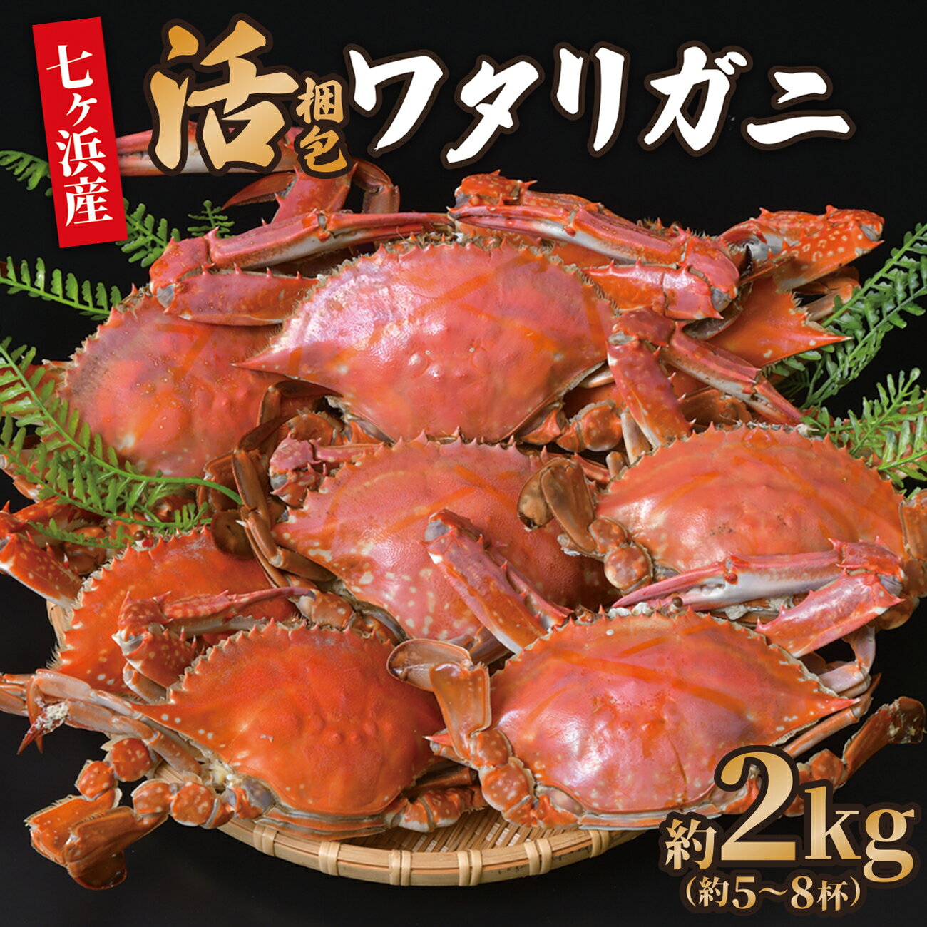【ふるさと納税】 先行予約!(6月～7月分発送受付) ｜ 活 梱包 ワタリガニ 2kg (約5〜8杯) 七ヶ浜産 かに カニ 蟹 渡り蟹 ガザミ 旬 新鮮 パスタ ボイル 海鮮 ケジャン 味噌 蟹肉 鍋 おつまみ 日本酒 グルメ 高級 国産 ごはん 宮城県 七ヶ浜町 ｜jf-wg02-R7