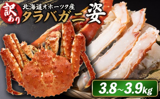 
                  《チョイス限定》北海道オホーツク産 訳アリ 冷タラバガニ姿　3.8～3.9kg | オンライン申請 ふるさと納税 北海道 雄武 北海道産タラバガニ タラバ カニ かに 蟹 冷凍 海産 海産物 ギフト 贈り物 お取り寄せ ワンストップ マイページ 雄武町【1243301】
                