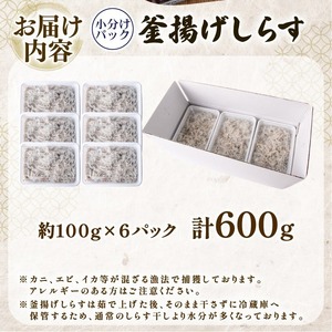 訳ありしらす600g 釜揚げ【しらす】