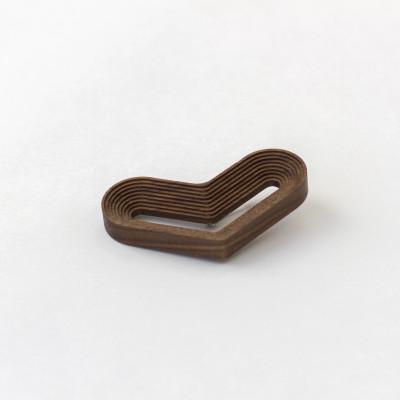 ふるさと納税 旭川市 旭川家具　cosine　ブローチ HEART ウォルナット_05787 |  | 01