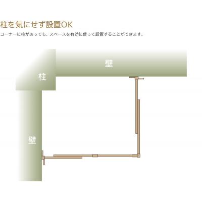 ふるさと納税 南砺市 木製ペットゲート【コーナー】両開扉・伸縮　NA |  | 03
