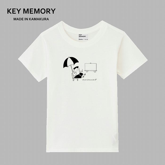 【ふるさと納税】《3》GrenouilleイラストTシャツ WHITE 【KEYMEMORY鎌倉】 | ふるさと 納税 楽天ふるさと 神奈川 ファッション ブランド 鎌倉 服 洋服 レディース メンズ 女性 男性 ナチュラル シンプル 可愛い かわいい おしゃれ 有名 人気 おすすめ