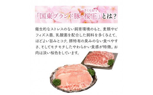 美味しい豚肉「桜王」ロース/しゃぶしゃぶ＆生姜焼き用1.8kg・通
