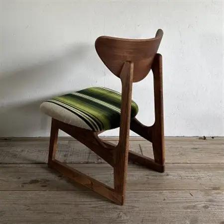 Lager Chair(ラガーチェア)グリーンストライプ ダークブラウンフレーム【SWOF】_雑貨・日用品 椅子・チェア・ソファ 家具・インテリア _【1550689】