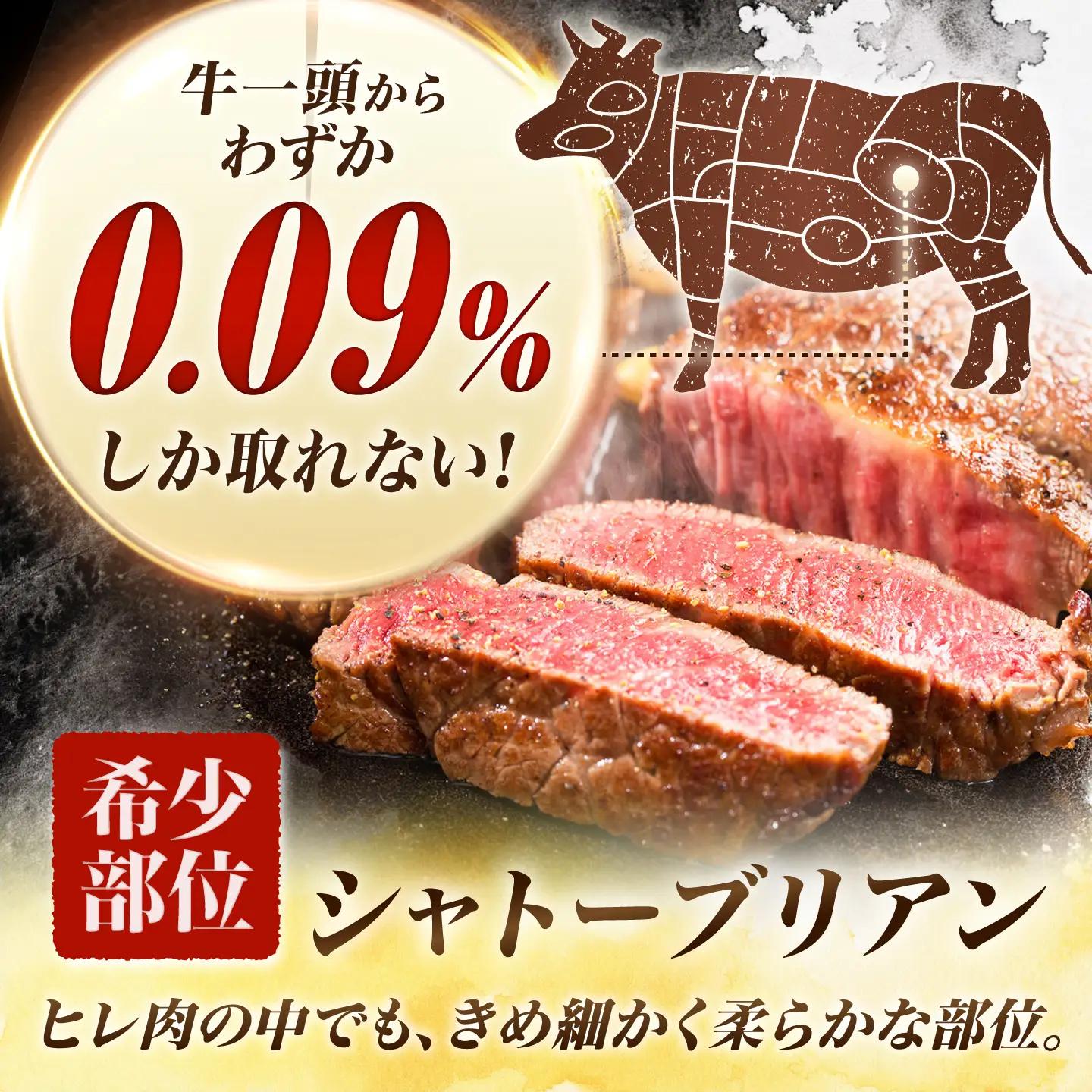 【スピード発送】博多和牛シャトーブリアン 200g（100g×2） / シャトーブリアン [AFCN001]