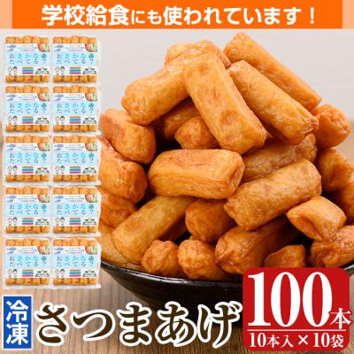ふるさと納税 霧島市 お魚食べてる?冷凍さつま揚げ100本セット(10本入り×10袋) K-537【植山かまぼこ屋】