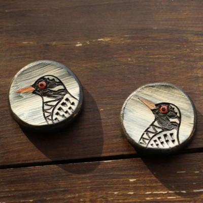 ふるさと納税 国頭村 やちむん 焼物 ヤンバルクイナの食卓セット(はし置き2個セット) |  | 02