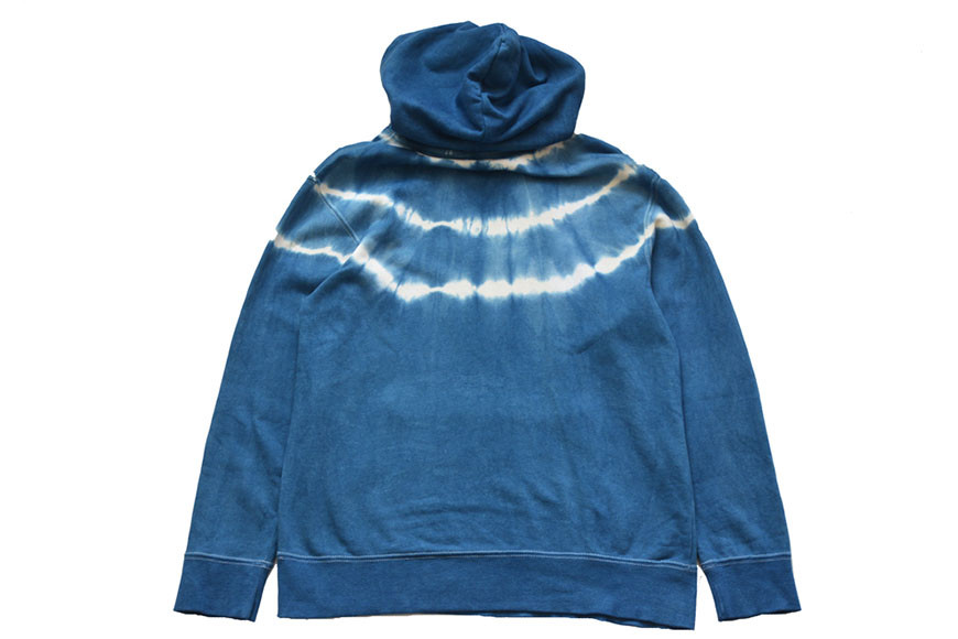 パーカー ASCENSION  藍染め タイダイ パーカーC 1枚  M