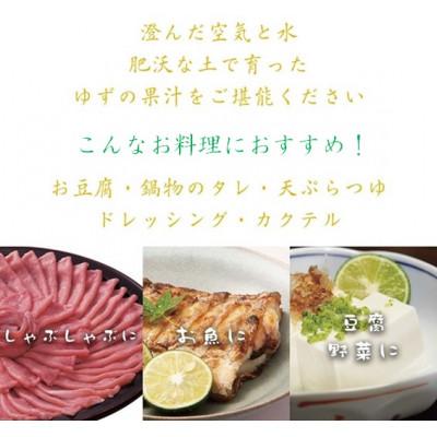 ふるさと納税 佐那河内村 ゆず果汁　300ml |  | 01