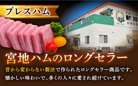 【3回定期便】プレスハム ブロック 370g×3本 /宮地ハム[UBM021]