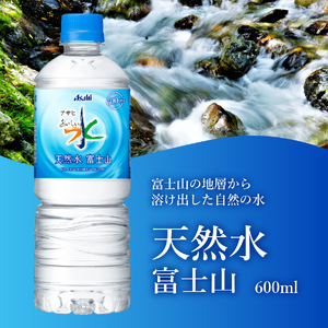 定期便 【6か月お届け】 「アサヒおいしい水」天然水富士山 2箱(48本入）PET600ml 6回 ミネラルウォーター 毎月 飲料